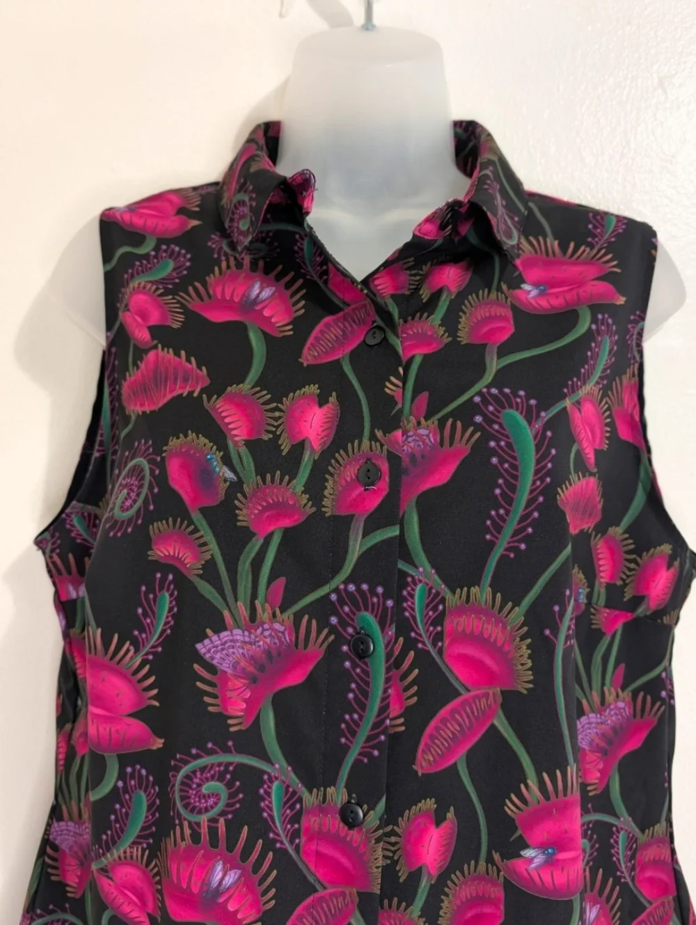 Blackmilk Venus Fly Trap Dark Academia Whimisgoth Witchy Edgy Botanical Top M - Picture 5 of 11